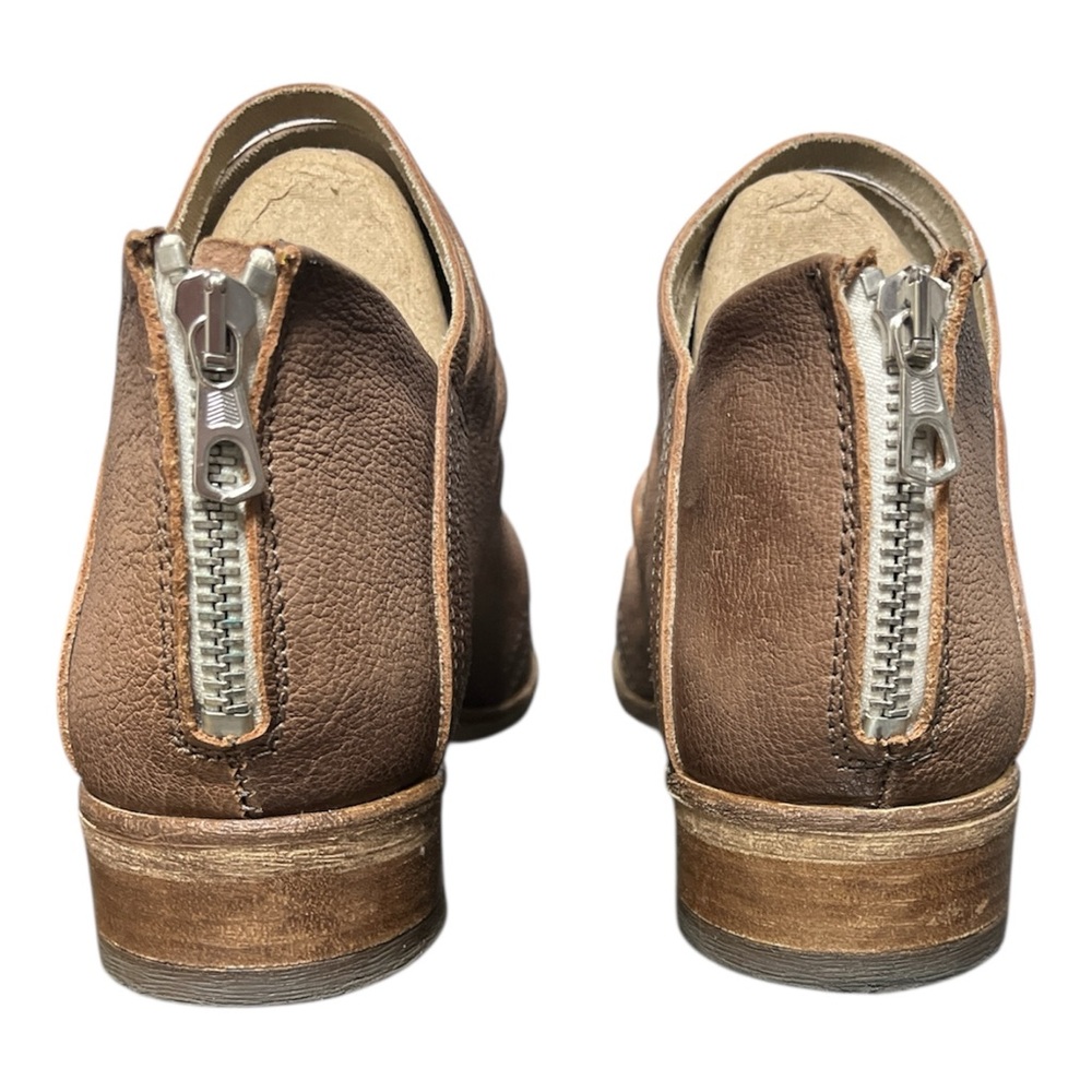 Free People Lost Valley Brown Leather Women’s Ankle Bootie Shoes Sz US 9.5 41 EU - Picture 6 of 11